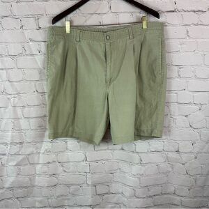 island fever Men's khaki linen cotton casual Shorts sz L beach tropical travel